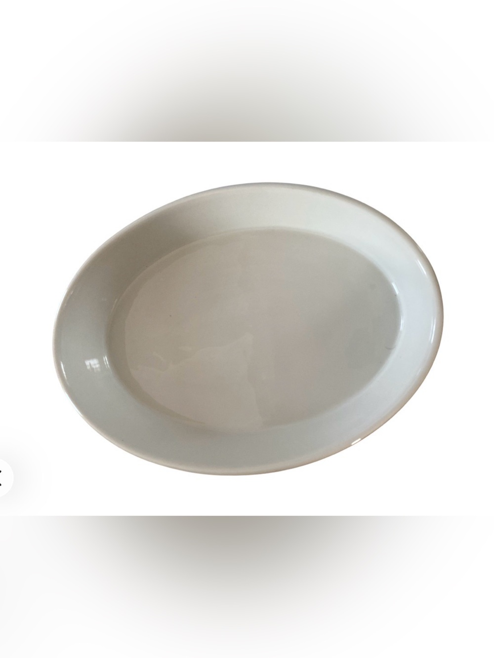 Apilco Porcelain Deep Oval Roasters No. 8 (Large) Roaster: 15" x 10 1/4" x 2 1/4
